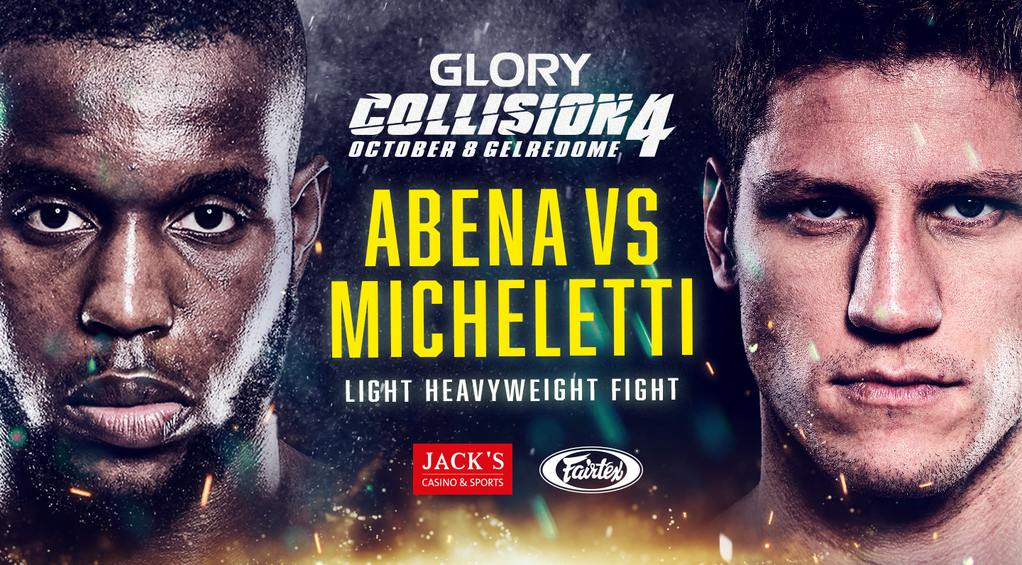 Abena vs Micheletti added to the GLORY: COLLISION 4 fight card