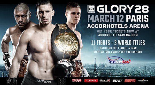 GLORY 28 PARIS to host three world title fights