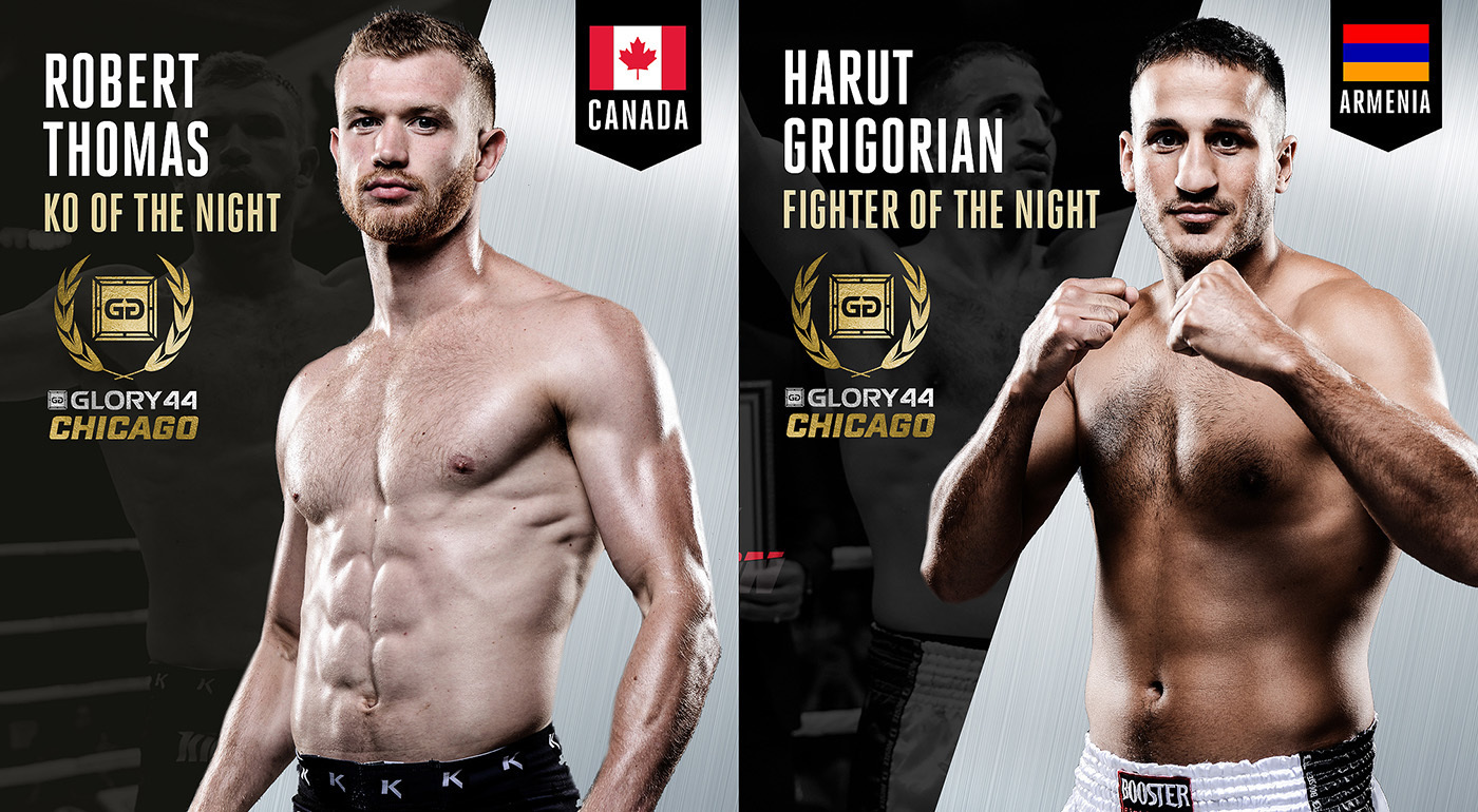 Grigorian and Thomas win performance awards at GLORY 44 CHICAGO