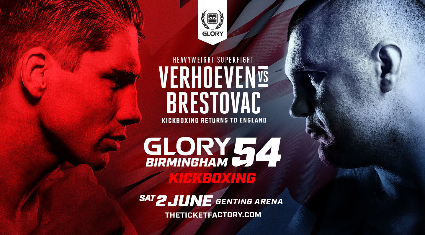 Genting Arena Hosts GLORY 54 Birmingham on Saturday, June 2 Headlined by Rico Verhoeven vs. Mladen Brestovac