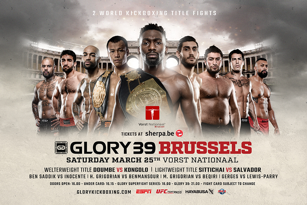 Featherweight Contender Tournament Participants Announced for GLORY 39 Brussels on Saturday, March 25