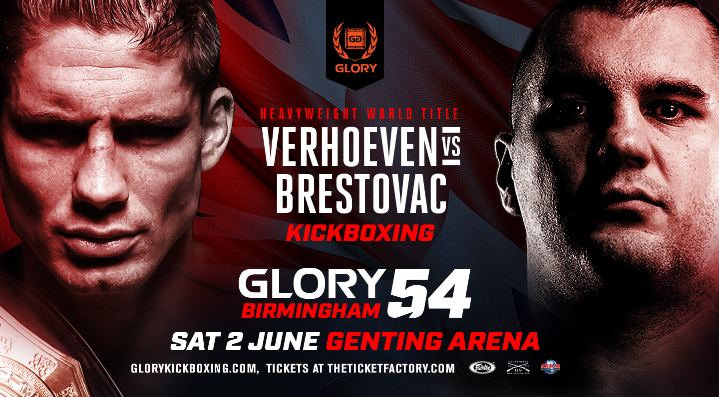 Rico Verhoeven to Defend Heavyweight Championship Against Mladen Brestovac at GLORY 54 Birmingham