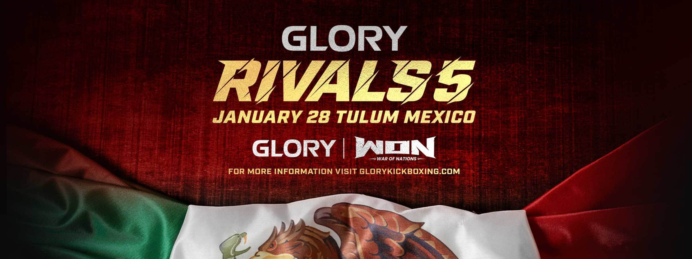 GLORY RIVALS 5 FIGHT CARD FINALIZED