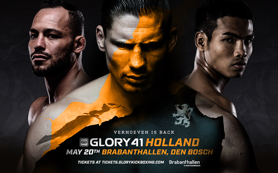 Rico "The King of Kickboxing" Verhoeven Returns To Headline GLORY 41 Holland on Saturday, May 20